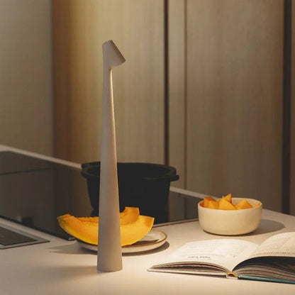 Rechargeable LED Table Lamp with Portable Dimmable Aluminum Design for Versatile Lighting