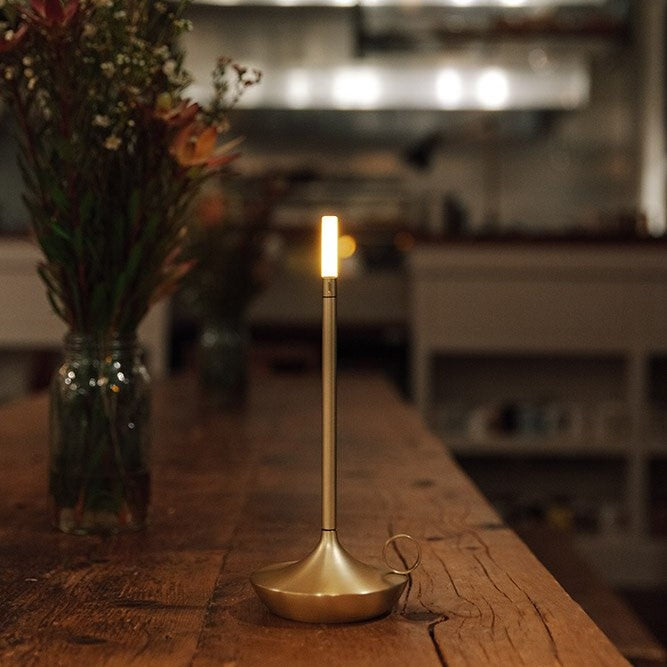 LED Candlelight Table Lamp with Dimmable USB Rechargeable Design for Portable Lighting