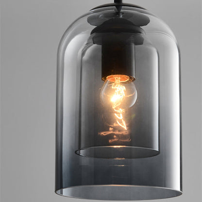 Colored Glass Pendant Light with Modern Hanging Design for Ambient Home Lighting